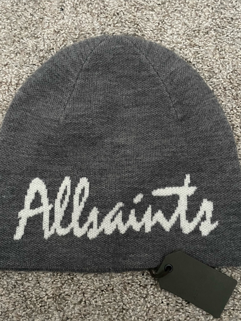 AllSaints Gray Beanie